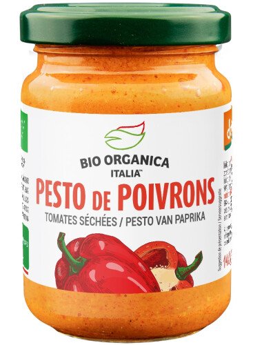 Bio rode pesto van paprika tray 6 x 140 g