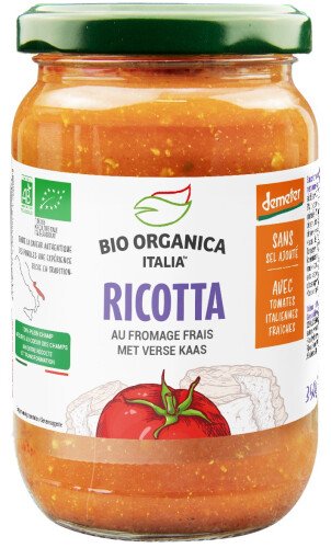 Bio tomatensaus met ricotta tray 5 x 350 g