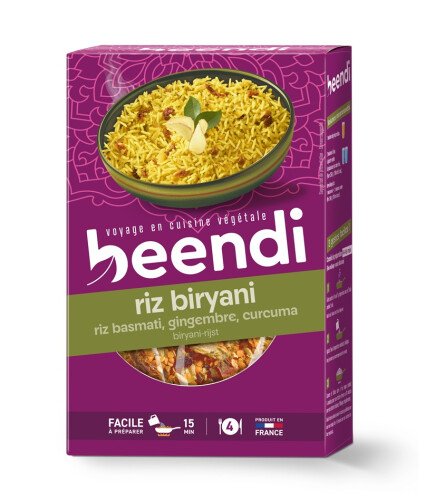 Riz biryani (riz basmati, gingembre et curcuma) bio 250 g