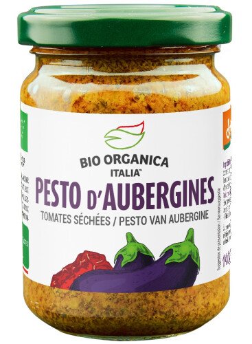 Bio pesto van aubergine tray 6 x 140 g