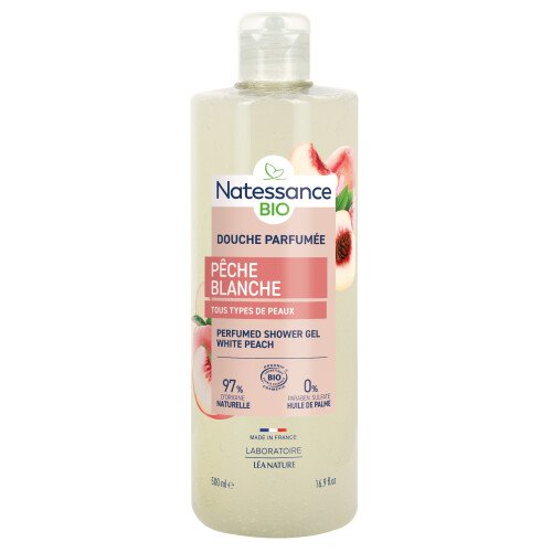 Douche parfumée pêche blanche bio 500 ml