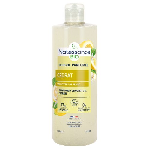 Bio gearomatiseerde douchegel met cederappel (citrusvrucht) 500 ml