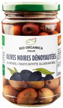 Bio zwarte ontpitte olijven tray 5 x 280 g