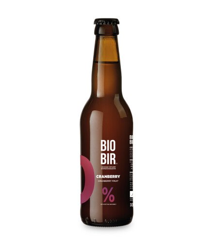 Bio geïnfuseerde cranberry drank - alcoholvrij witbier 33 cl