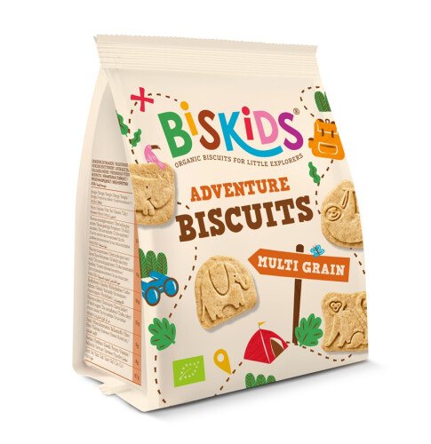 Bio Biskids Adventure Multi Grain meergranenkoekjes 100 g
