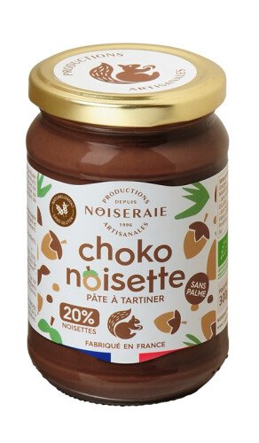 Bio hazelnoot chocopasta (20% hazelnoten) 300 g