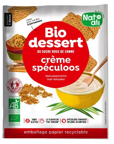 Crème spéculoos au sucre roux de canne bio 60 g