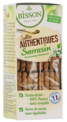 Bio Authentieke zandkoekjes met boekweit 175 g