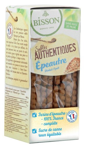 Bio Authentieke zandkoekjes met spelt 190 g