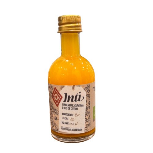 Bio gember booster shot met kurkuma en citroensap - koudgeperst 50 ml