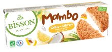 Bio Mambo zandkoekjes met kokosnoot en citroen 150 g