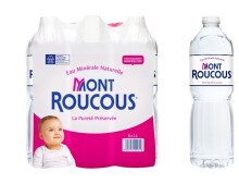 Eau minéralle naturelle pack 6 x 1 L