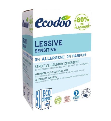 Ecologisch wasmiddel 0% allergenen en 0% parfum voor gevoelige huid bag in box 5 L