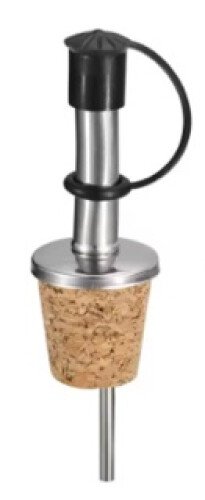 Stalen schenktuit + kurken dop