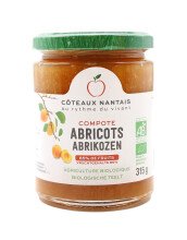 Compote abricots bio (au sucre de canne bio fair trade) 315 g