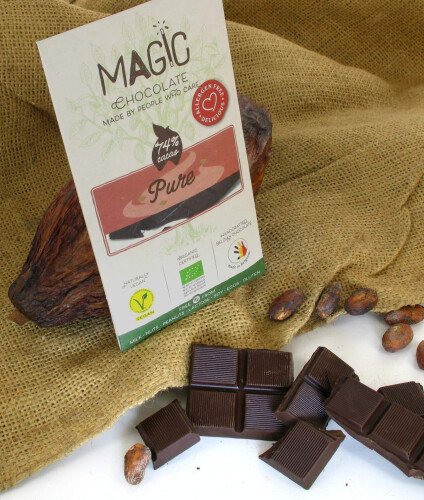 Bio Simsalabim chocolade met bietsuiker 74% cacao 44 g