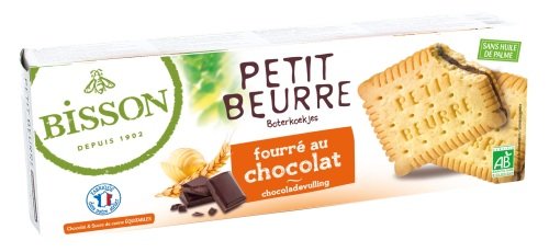 Doubles petits beurre fourrés au chocolat noir bio 197 g
