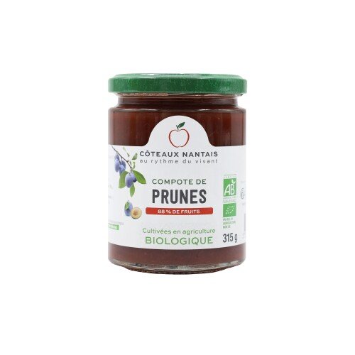 Bio pruimencompote (met bio fair trade rietsuiker) 315 g