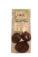 Bio 3 paaseieren hocus pocus chocolade met kokosbloesemsuiker 60% cacao  85 g