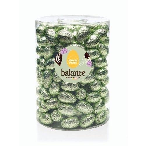Œufs de Pâques lait/praliné (vert clair) (stevia) vrac 2 kg