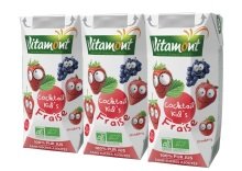 Cocktail kid's fraise bio (pomme - fraise - raisin) pack 6 x 20 cl