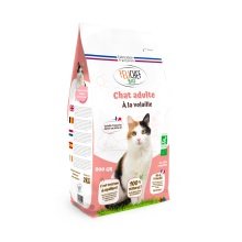 Croquettes volaille bio chat adulte 800 g