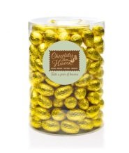 Œufs de Pâques bio blanc/praliné (or) vrac 2 kg