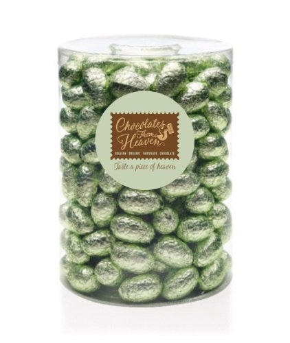 Œufs de Pâques bio noir/praliné (vert clair) vrac 2 kg