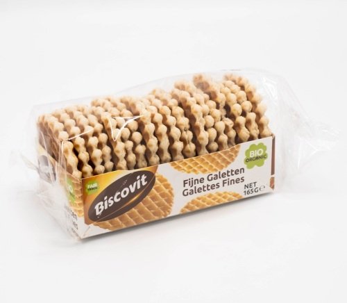 Galettes fines croquantes au sucre de canne bio 165 g