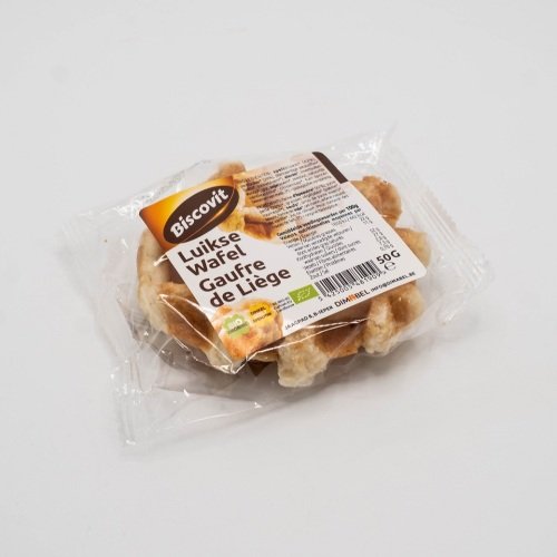Bio Luikse speltwafel met bio rietsuiker display 24 x 50 g