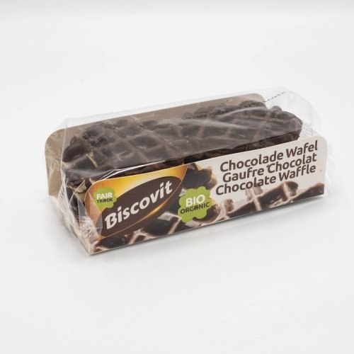 Gaufre au chocolat (blé) au sucre de canne bio 185 g