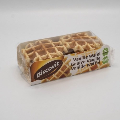 Bio vanillewafel (tarwe) met bio rietsuiker 150 g