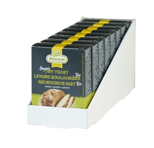 Bio gedroogde actieve gist display 8 x (5 x 9 g)