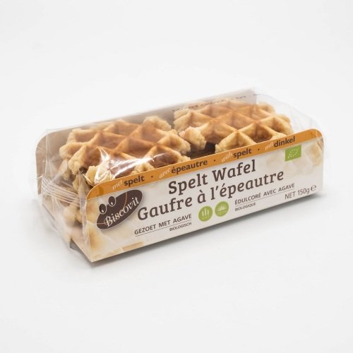 Bio speltwafel met bio agavesiroop 150 g