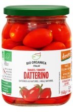 Bio hele Datterino tomaten met schil en naturel tray 6 x 550 g