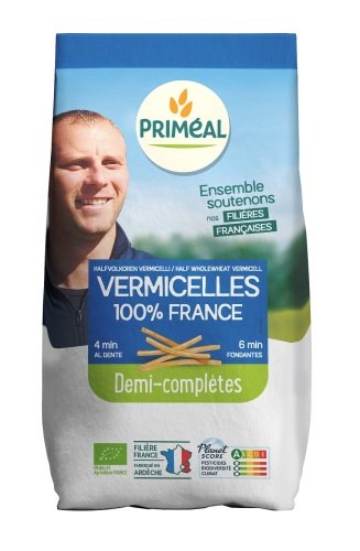 Bio half volkoren vermicelli 500 g