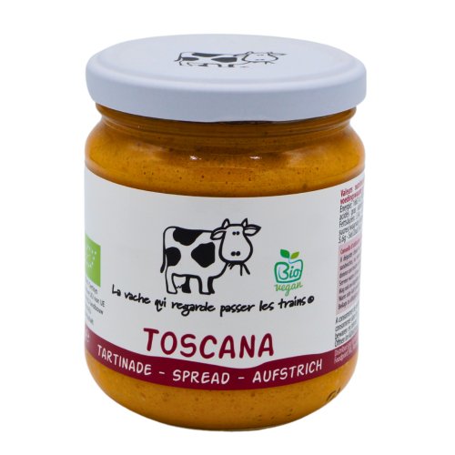 Tartinade toscana aux aubergines, tomates et poivrons rouges bio 180 g