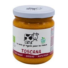 Bio toscana spread met aubergines, tomaten en rode paprika's 180 g