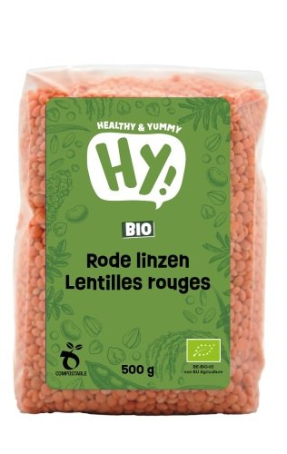 Bio rode linzen 500 g