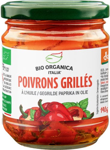 Poivrons grillés à l'huile Bio tray 5 x 190 g