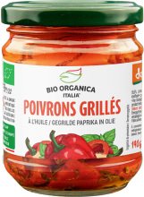 Bio gegrilde paprika in olie tray 5 x 190 g