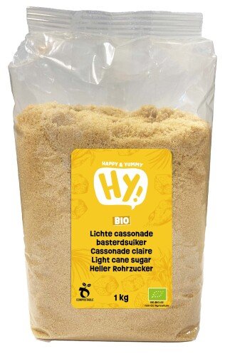 Bio fijne lichte cassonade rietsuiker - basterdsuiker 1 kg
