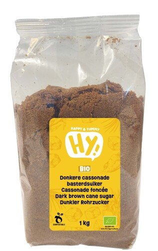 Bio fijne donkere cassonade rietsuiker -  basterdsuiker 1 kg