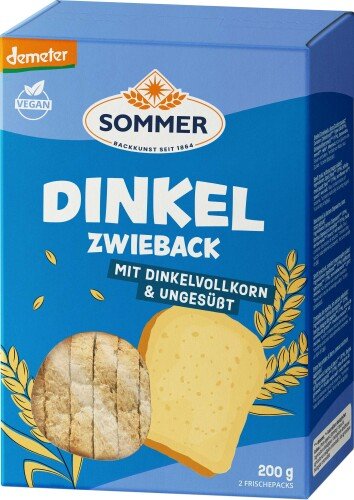 Bio speltbeschuiten met 11% volkoren speltmeel 200 g