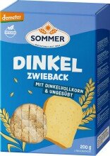 Bio speltbeschuiten met 11% volkoren speltmeel 200 g