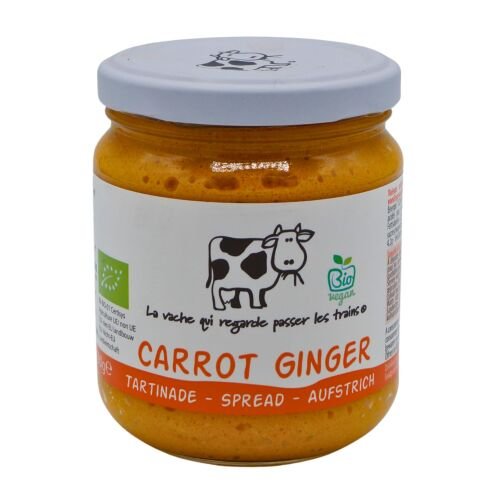 Bio wortel en gember spread 180 g