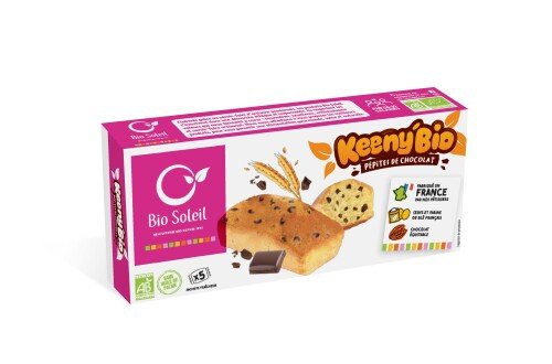 Keeny'Bio cakes met chocoladestukjes uit eerlijke handel (5 stuks - individueel verpakt) 150 g