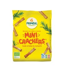 Bio mini crackers met olijfolie en rozemarijn 100 g