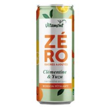 Bio Zéro bruisende frisdrank clementine en yuzu zonder toegevoegde suikers 25 cl
