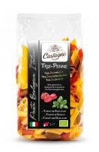 Bio penne tricolore met tomaat en basilicum (harde tarwe - durum) 500 g